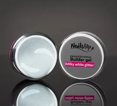 Gel UV Constructie NAILSUP - Milky White Glitter 50g