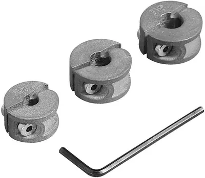 Set de limitatoare pentru burghie Wolfcraft - 6 - 10 mm, 3 buc