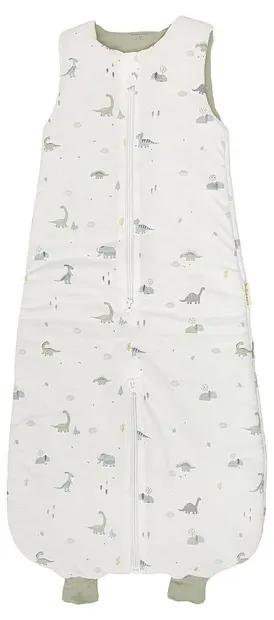 Sac de dormit cu picioare Bimbidreams - Trex, 110 cm, Tog 2.5, White/Green