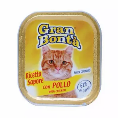 Pateu pentru pisici Gran Bonta cu pui 100 gr
