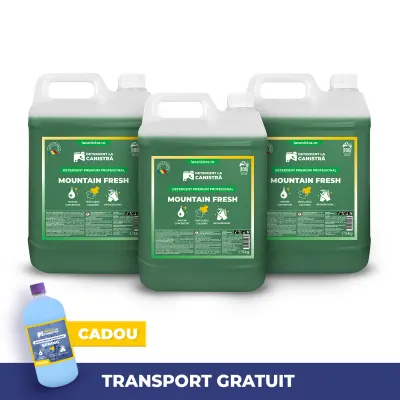 Pachet Detergent - 3x5L - Mountain Fresh + 500 ml Balsam Cadou