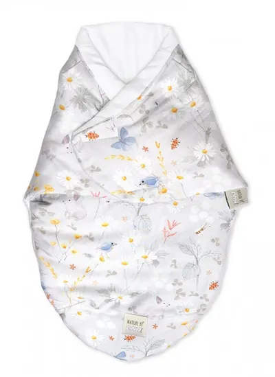 Sistem de infasare bambus inchidere velcro Baby swaddle Lunca gri + cadou rucsacel
