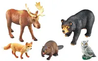 Set de joacă Learning Resources - Animale de pădure, 5 buc