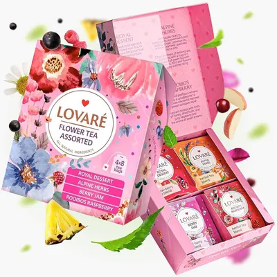 Ceai Lovaré Flower Tea Assorted 32 Plicuri