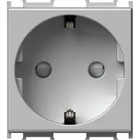 Modul Priza SCHUKO 1P 16A ST IP20 2M argint, TEM Modul TEM-VM10ES-B