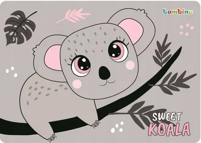 Suport de birou cu două fețe Bambino Premium Koala - A3, laminat