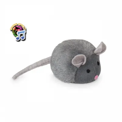 Jucarie Pentru Pisici Soarece Cu Sunet, 15 Cm