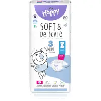 BELLA Baby Happy Soft&Delicate scutece de unică folosință cu canale Midi 5-9 kg 50 buc