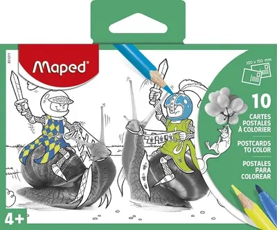 Cărți de colorat Maped Creativ - 10 bucăți, asortiment