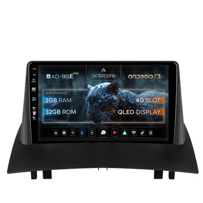 Navigatie Renault Megane 2 (2002-2009), Android, E-Octacore 2GB RAM + 32GB ROM, 9 Inch - AD-BGE9002+AD-BGRKIT371