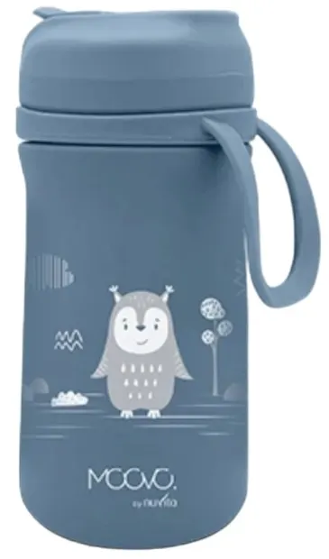 Termos pentru copii cu pai Nuvita - 350 ml, Powder Blue