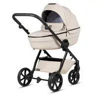 Carucior 2 in 1 Tutis Uno 6+ Latte 151 din piele, sezut reversibil, spatar reglabil, cadru din aluminiu, amortizoare, roti cu blocare, greutate admisa 22 kg