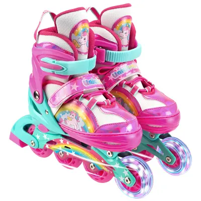 Role reglabile, Action One, Unicorn Fantasy, roti luminoase, S(31-34), Roz