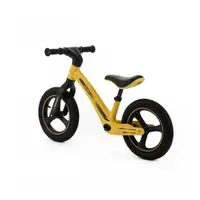 Bicicleta fara pedale pentru copii, Adamex Rocket, cu roti gonflabile din cauciuc 12 inch, sezutul moale reglabil pe inaltime, sarcina maxima admisa 25 kg, omologata EN71, Yellow Wee