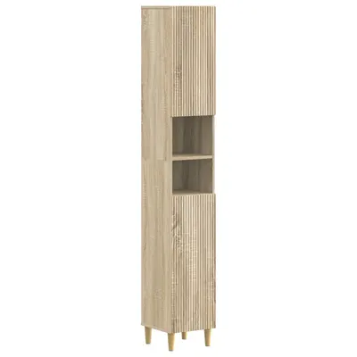 vidaXL Cabinet de Baie cu Raft Deschis ARNHEM Stejar Sonoma