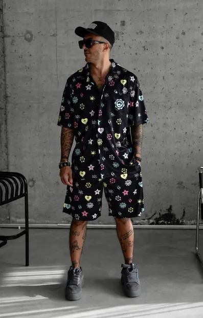 Trening Sad Emoji Black Trbi1(10938) (mărime: M)