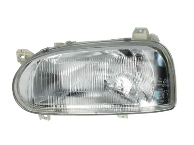 Far stanga potrivit VW GOLF 3 - (H4, electric, fundal argintiu)
