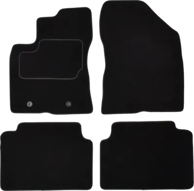 Covorase auto (set, velur, 4 bucati, culoare negru) TOYOTA AVENSIS intre 2008-2018