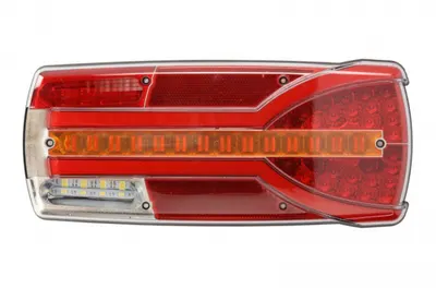 Stop spate dreapta CARMEN (LED, 12 24V, cu intermitent, cu far de ceata, lumina de marsarier, cu stop, lumina de parcare, reflector, rosu )