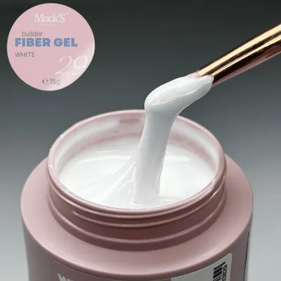 Gel Constructie Fiber White 15ml Macks - BC-MKS