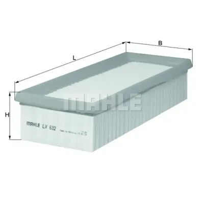 Filtru aer KNECHT LX 632