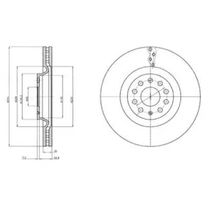 Disc frana DELPHI BG9109C