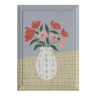 Tablou pictat manual cu ramă/pe pânză 50x70 cm Village – Bizzotto