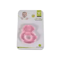 Jucarie gingival Cangaroo - Rață, roz