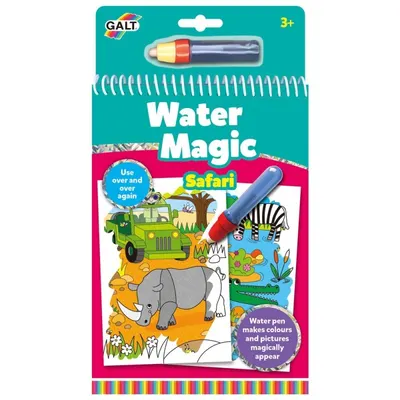Carte magica de desenat cu apa Galt - Safari