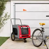 Gossi remorca bicicleta animale companie, rosu/gri textil oxford/fier