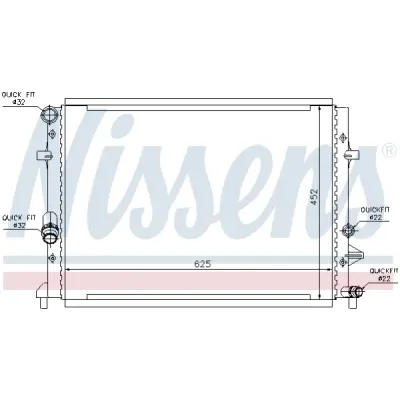Radiator, racire motor NISSENS 65295