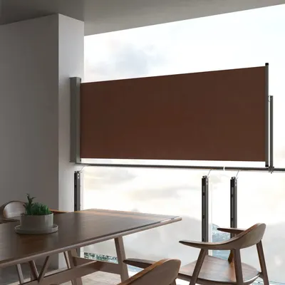 Gossi copertina laterala retractabila de terasa, maro, 100 x 300 cm