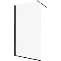 Paravan dus walk-in 90x200 cm sticla securizata negru Deante Abelia