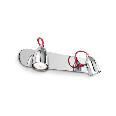 Aplica Pollicino 2 becuri, dulie GU10, L:360 mm, H:150 mm, Crom