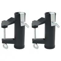 Gossi cleme umbrela pentru balcon, 2 buc., 25-38 mm, otel