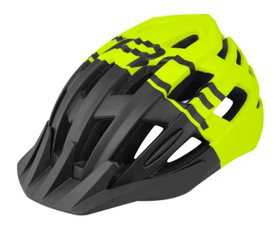 Casca Force Corella MTB Negru/Galben Fluo L-XL