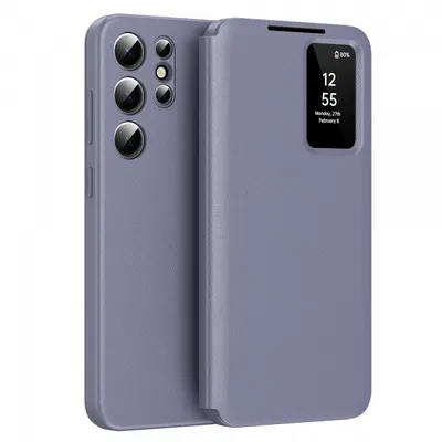 Husa pentru Samsung Galaxy S22 Ultra 5G S908, Techsuit, SmartView, Mov