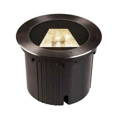 Spot incastrat, DASAR® 270 Recessed fittings, black Outdoor LED inground fitting, 4000K, round, IP67, asymmetrical beam