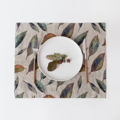 Suport pentru farfurii din in 35x45 cm Golden Fall – Linen Tales