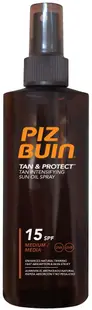 Piz Buin Tan & Protect Ulei spray pentru bronzare rapidă, SPF15, 150 ml