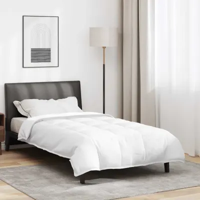 vidaXL Duvet 2 în 1 Alb 155 x 200 cm Pene