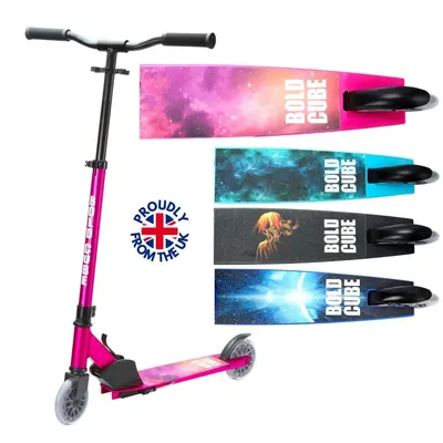 Trotineta fete cu 2 roti pliabila - Scooter Deluxe Fuchsia
