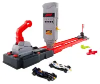 Set de joacă Hot Wheels Racing – Formula 1, Grid Start cu 2 mașinuțe