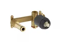 Valva baterie lavoar Roca A5252206NB, incastrata, monocomanda, cartus ceramic, ornament Negru mat
