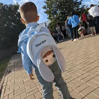 Ghiozdan personalizat Iepuras Baietel
