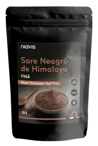 Sare neagra fina de Himalaya, 250g, Niavis