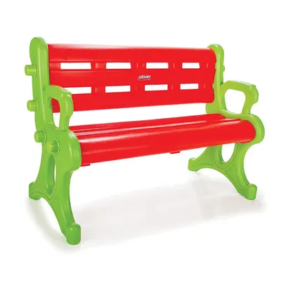 Bancuta de gradina pentru copii Pilsan Bench Red,utilizare interiorexterior,margini rotunjite,dimensiune 106x50x73 cm