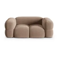 Canapea maro cu tapițerie din catifea 180 cm Loretto – Cosmopolitan Design