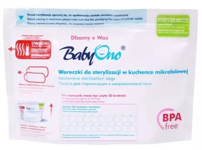 Pungă de sterilizare pentru microunde Babyono - Take Care