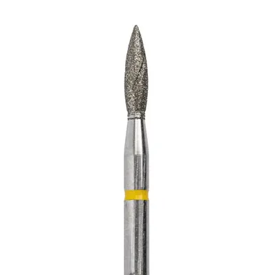 Capat freza diamant - flacara extra fina cu canale de racire 2.3x8 mm - #139